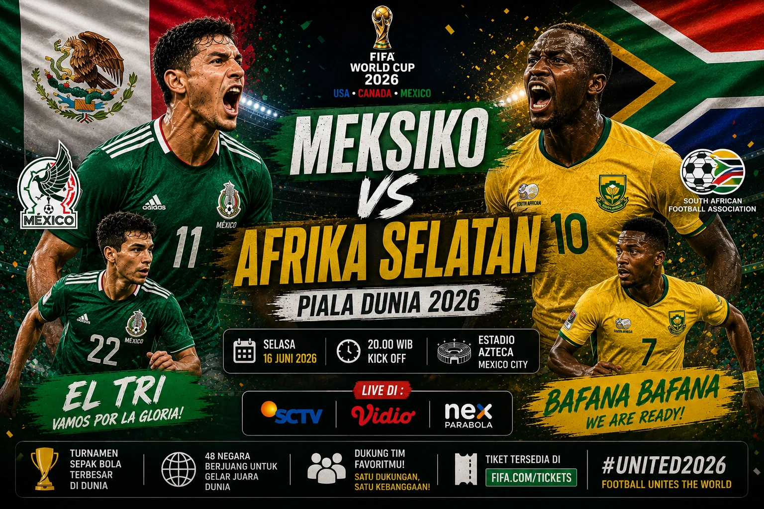 Meksiko vs Afrika Selatan 2026